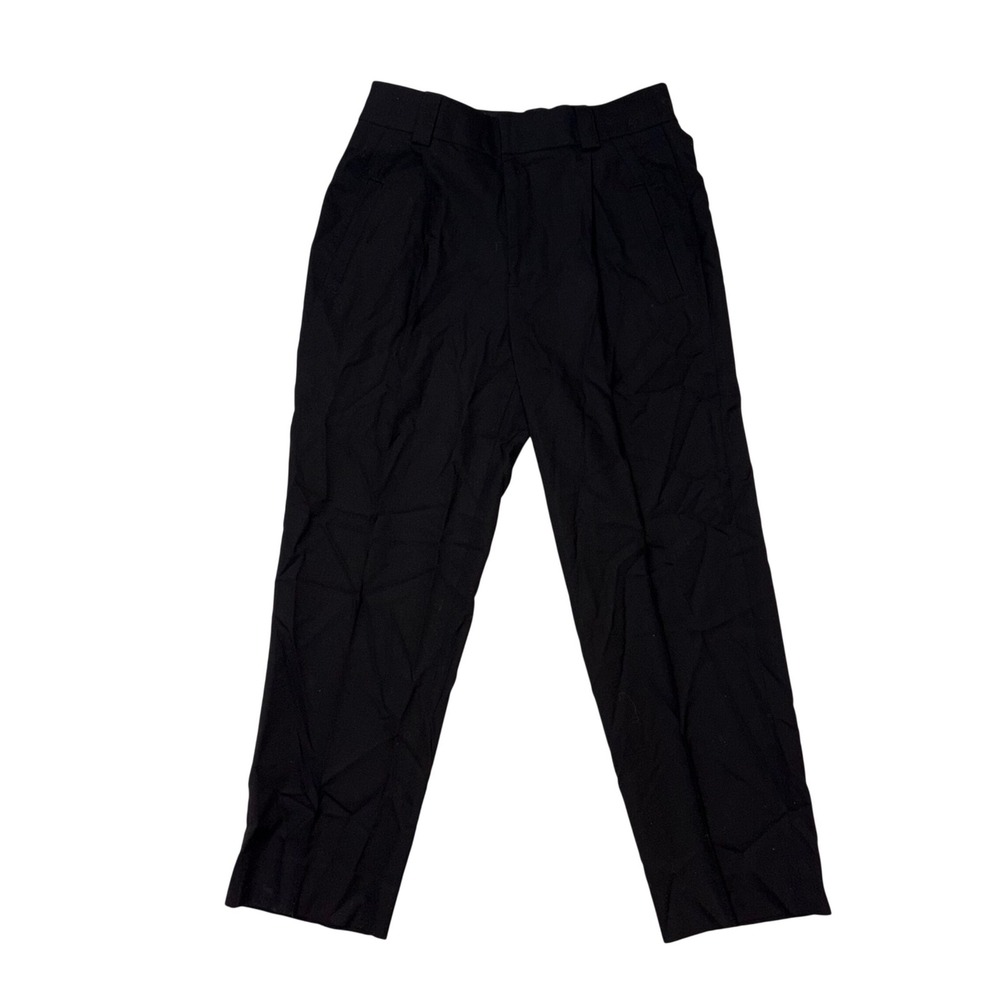 J.Crew Collection‎ Black Wool Pleated Trousers High Rise Straight Leg Pants Sz 6